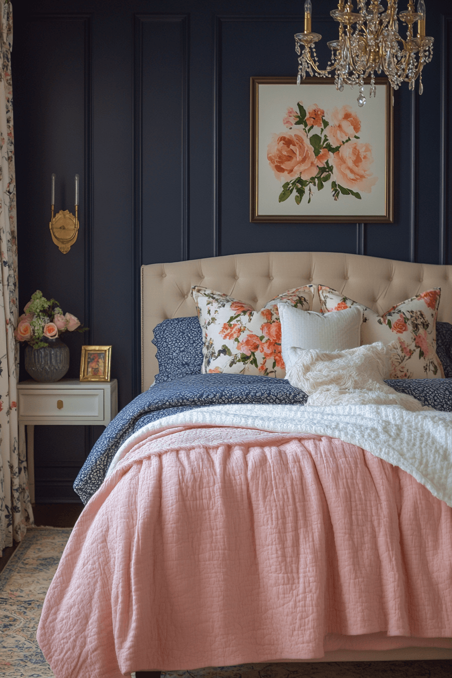 moody feminine bedroom