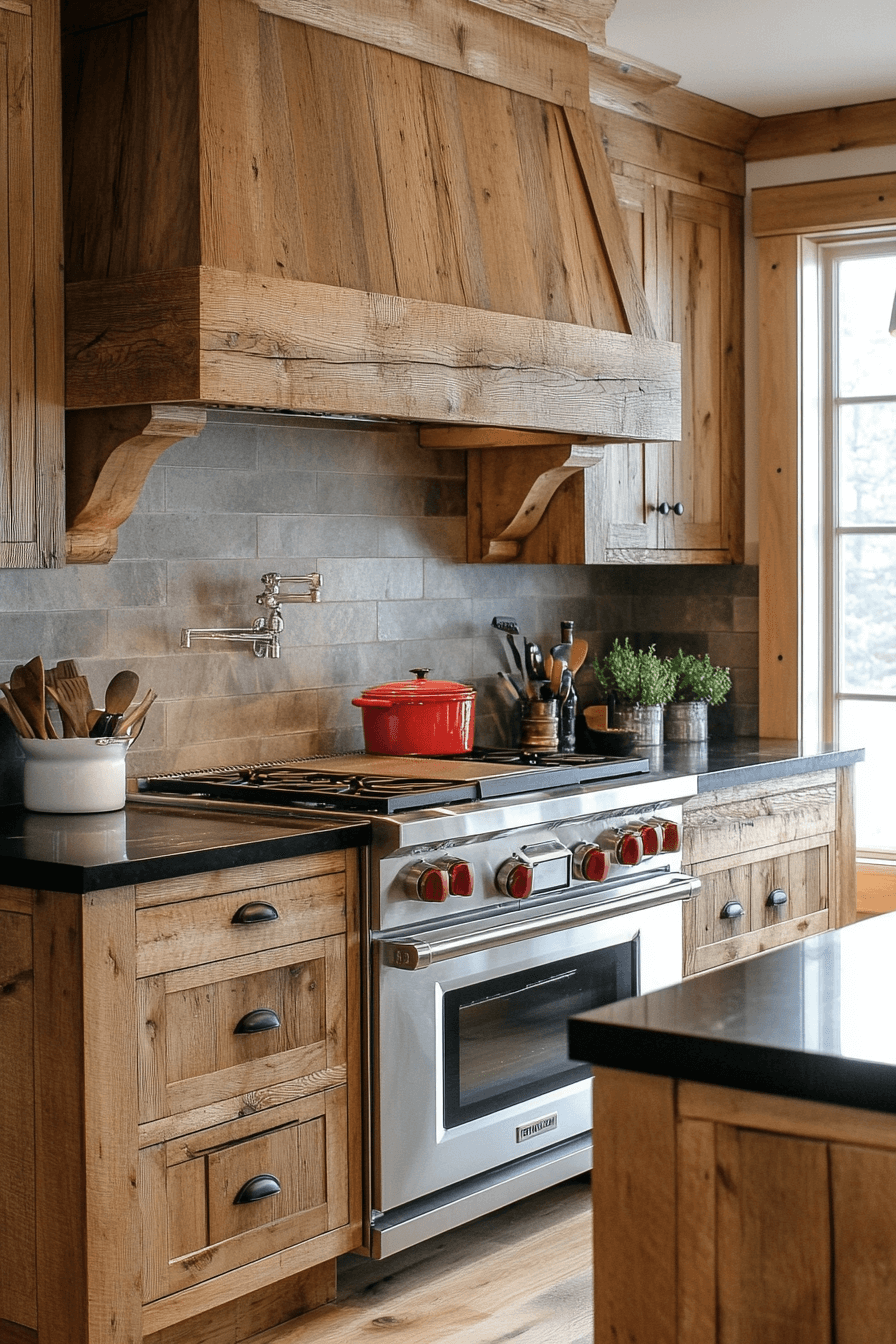 29 Rustic Wood Kitchen Cabinets That Celebrate Nature’s Beauty And ...