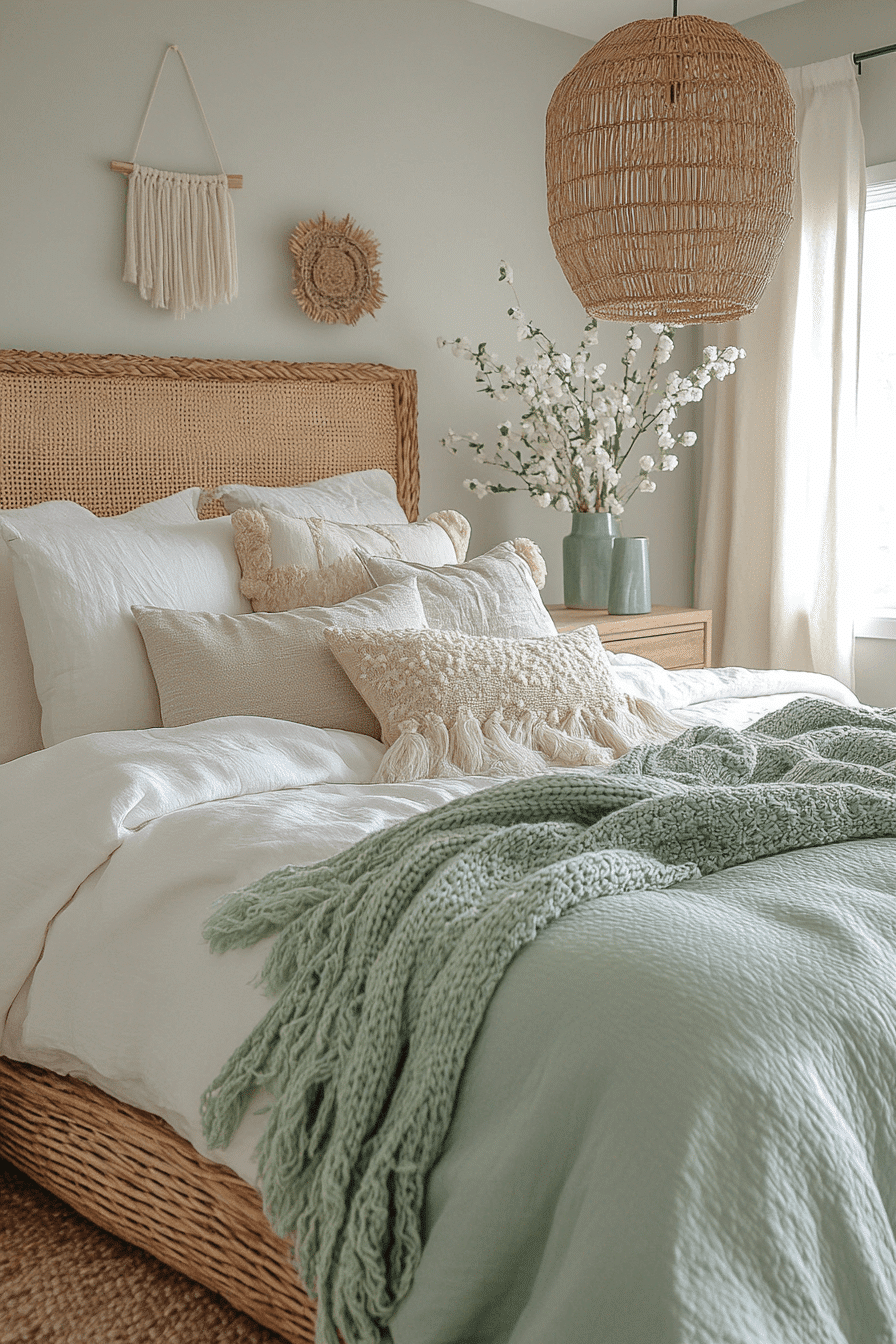 boho coastal bedroom