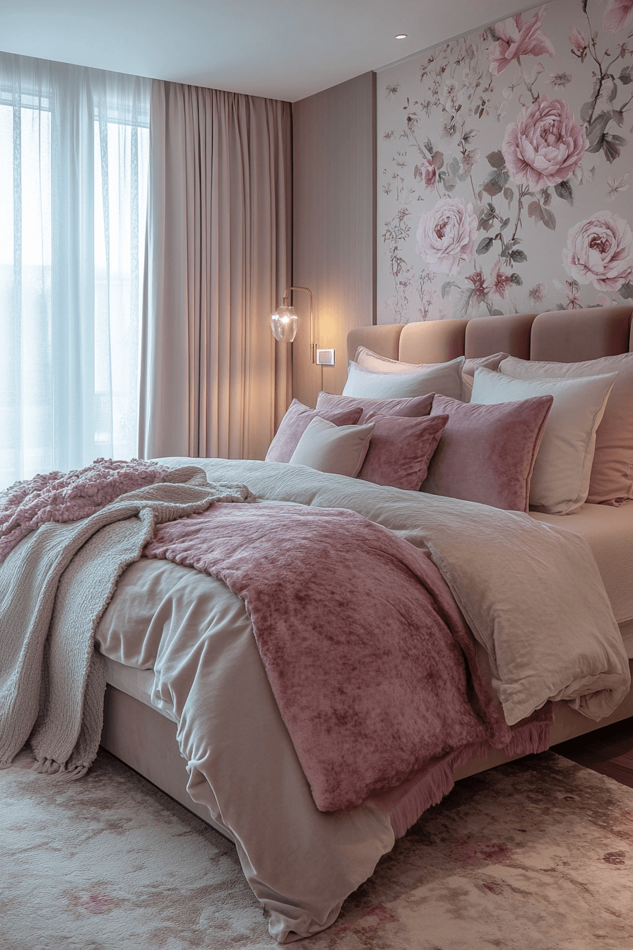 moody feminine bedroom