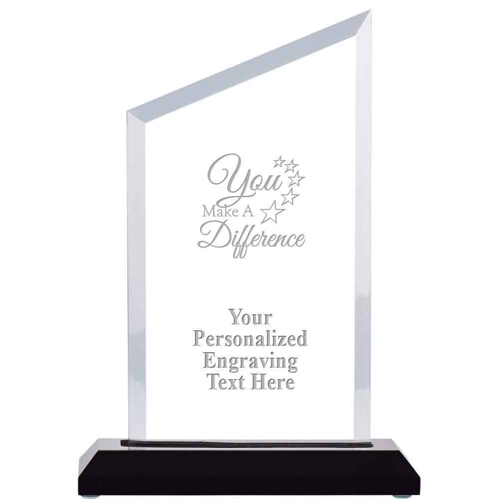 You Make A Difference Acrylic Award