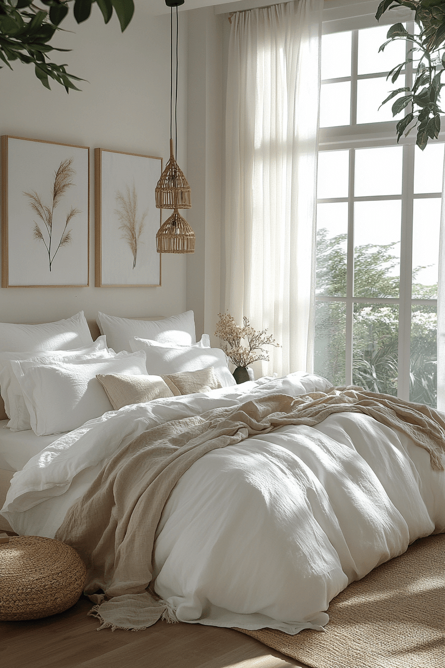 boho coastal bedroom