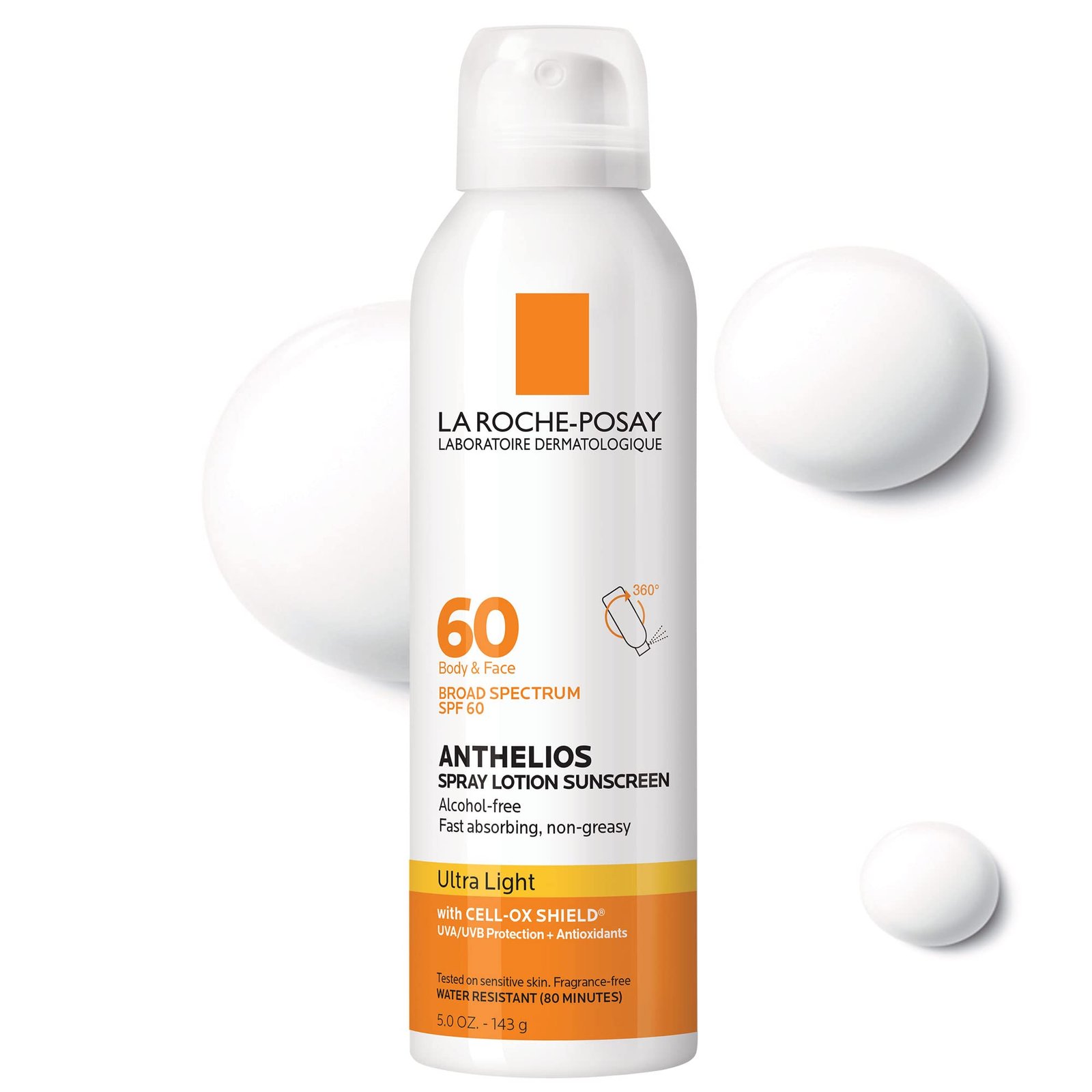 La Roche-Posay Anthelios Ultra-Light Sunscreen Lotion Spray Broad Spectrum SPF 60