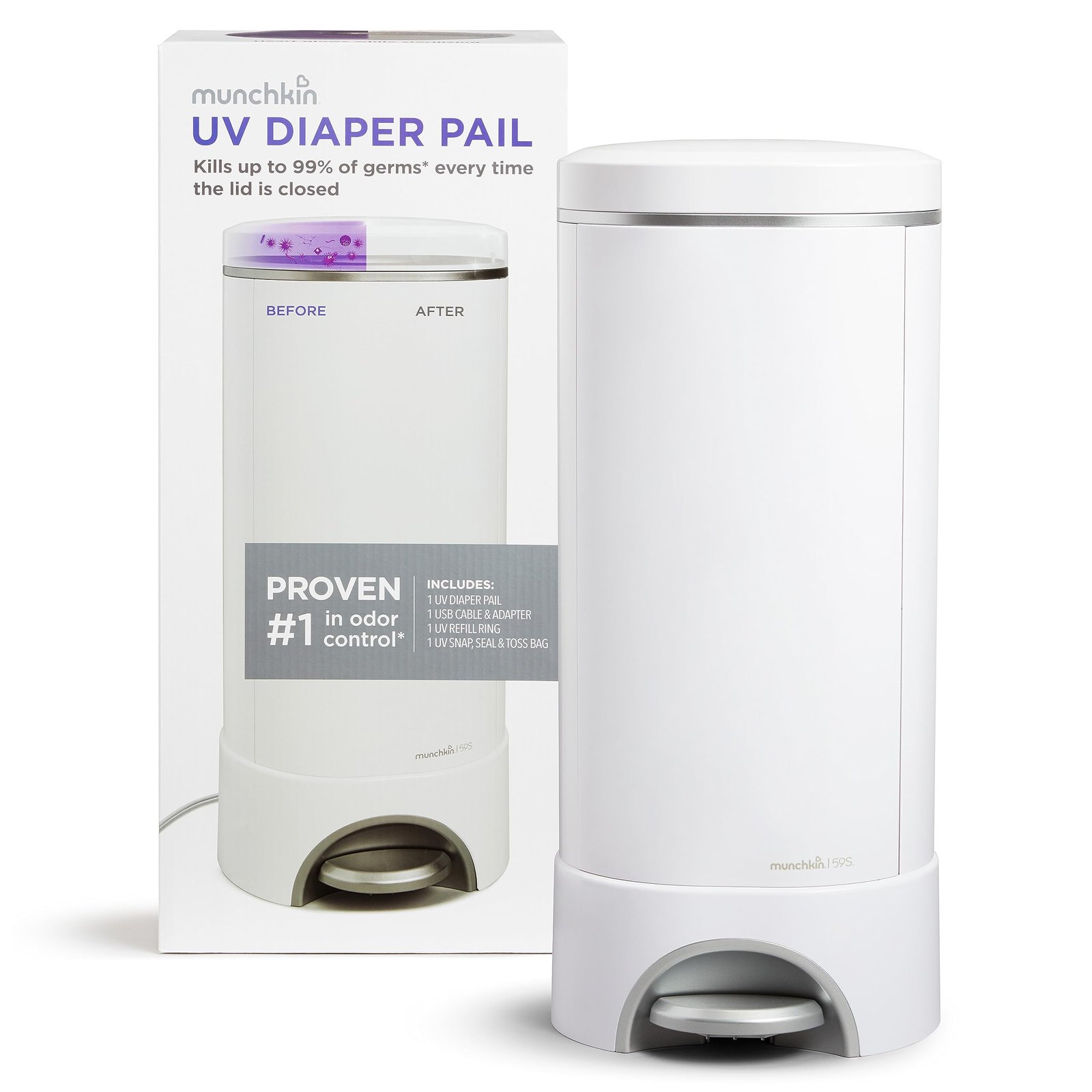 8 Best Diaper Pail of 2026 7 Munchkin® UV Diaper Pail