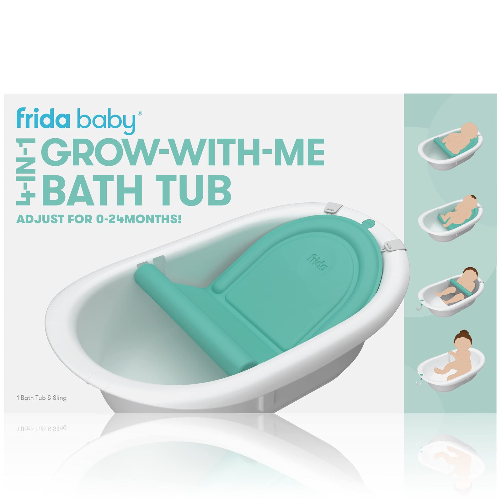 Frida Baby 4-in-1 Grow-with-Me Bath Tub
