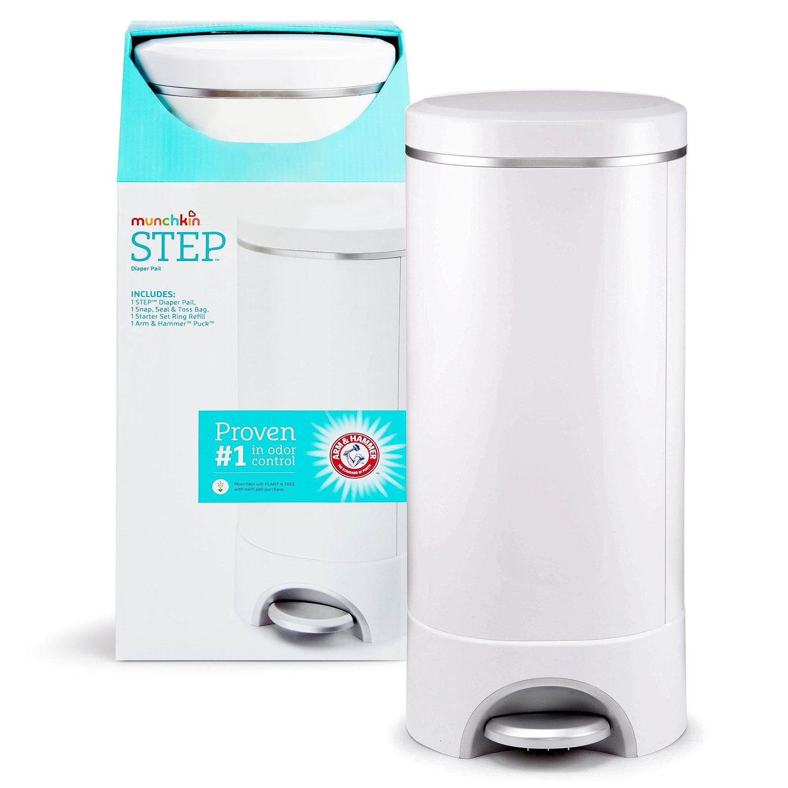 8 Best Diaper Pail of 2026 3 Munchkin Step Diaper Pail Powered by Arm & Hammer