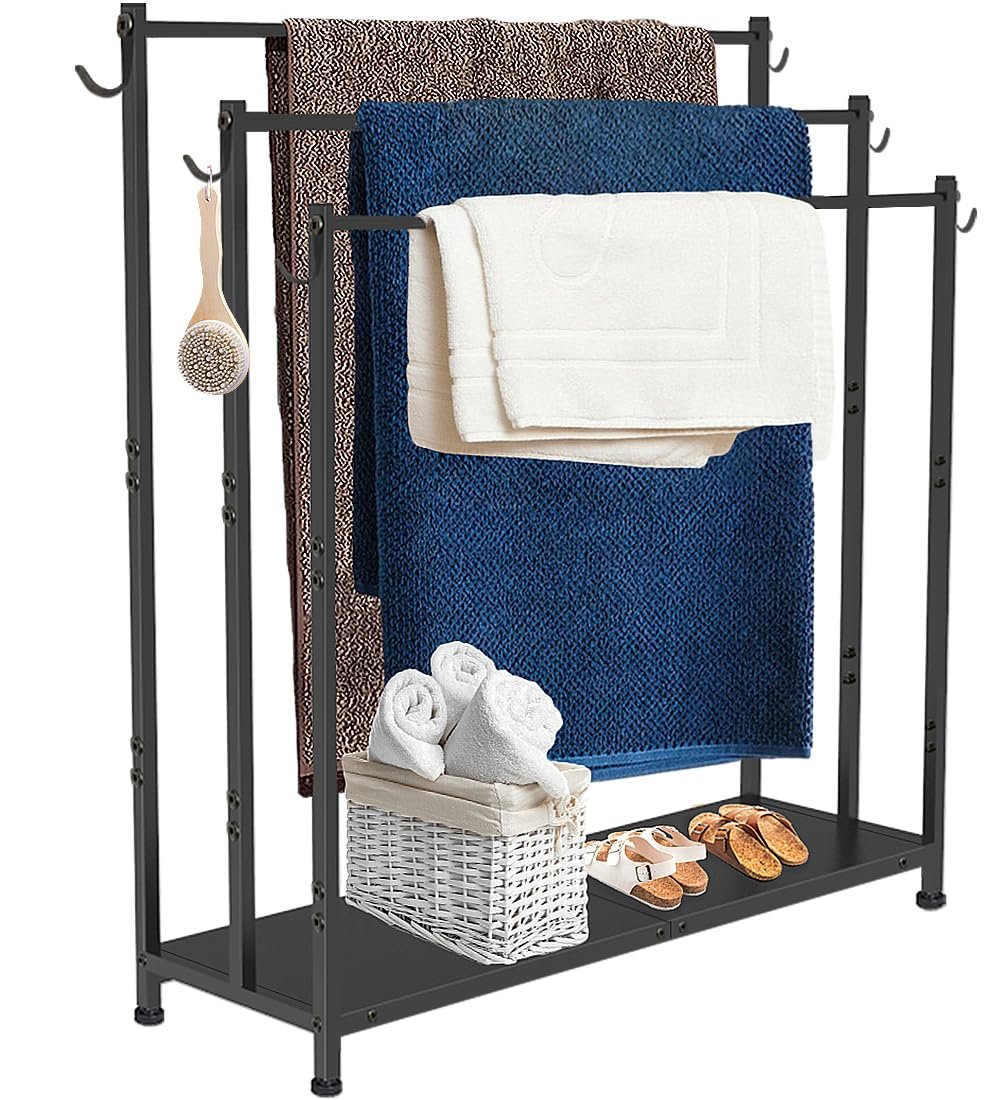 AnBaiMei Extra Large Free Standing Towel Rack