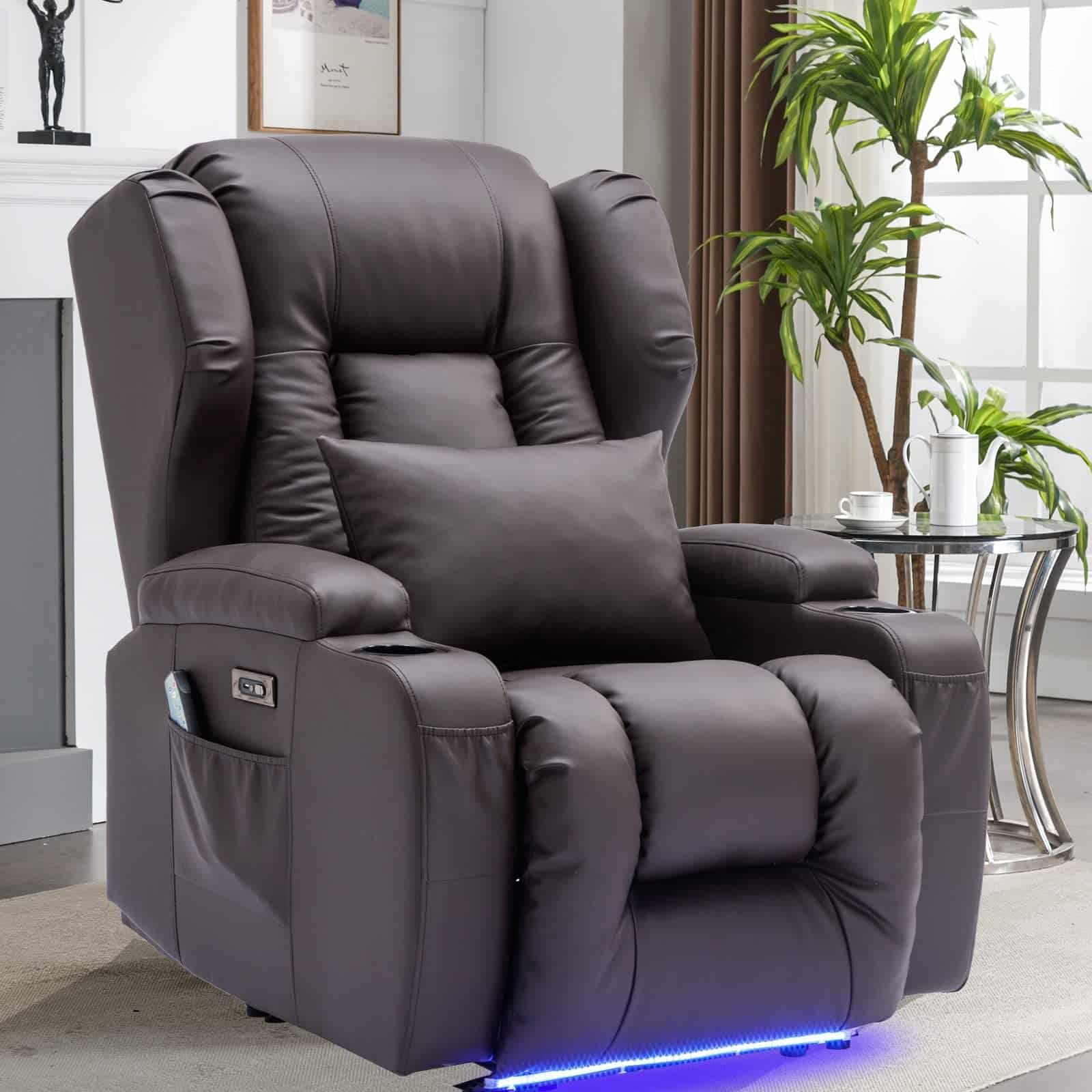 SAMERY Power Recliner Chair with Massage & Heating