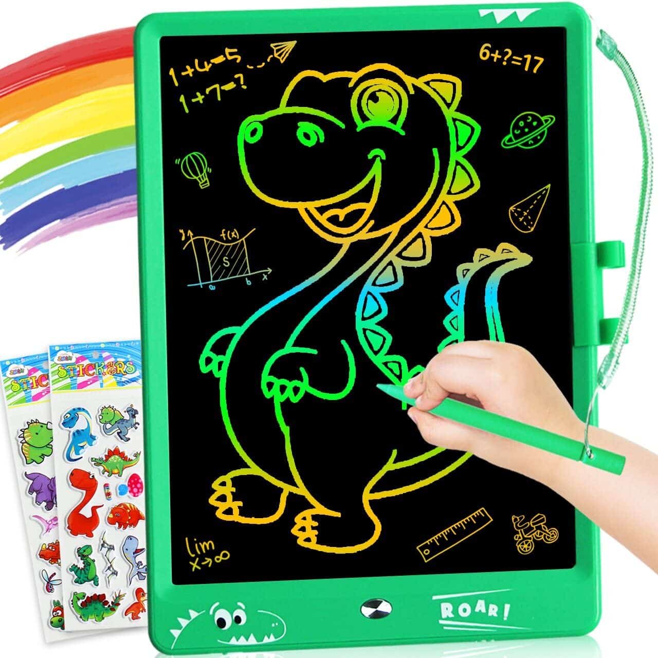ZMLM Boys Toy for Age 3-12 Gift: 10 Inch LCD Writing Tablet Electronic Drawing Art Pad for Kids Erasable Magic Learning Doodle Board Toddler Travel Activity Toy for Girls Boy Birthday Christmas Gift Green