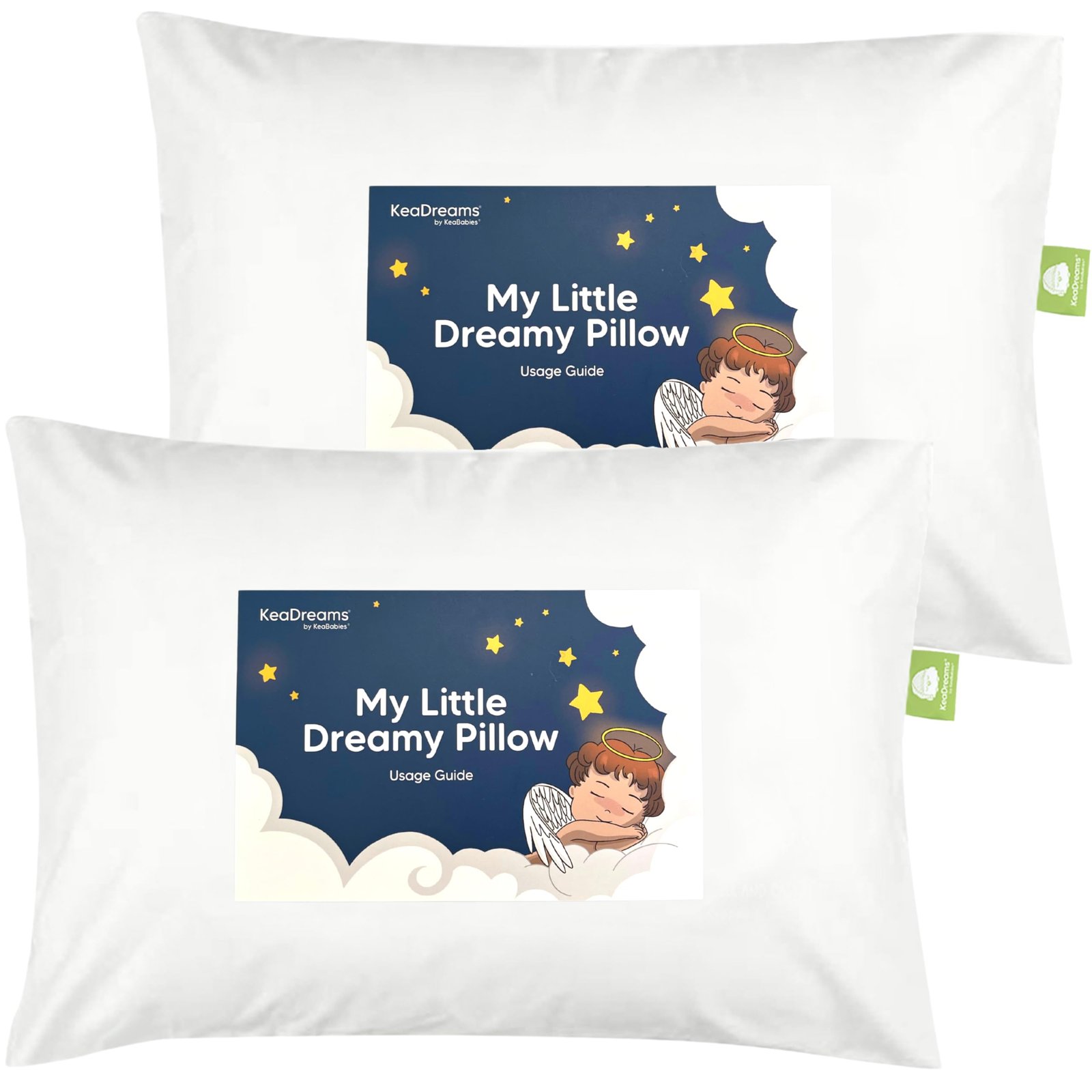 KeaBabies 2-Pack Toddler Pillow