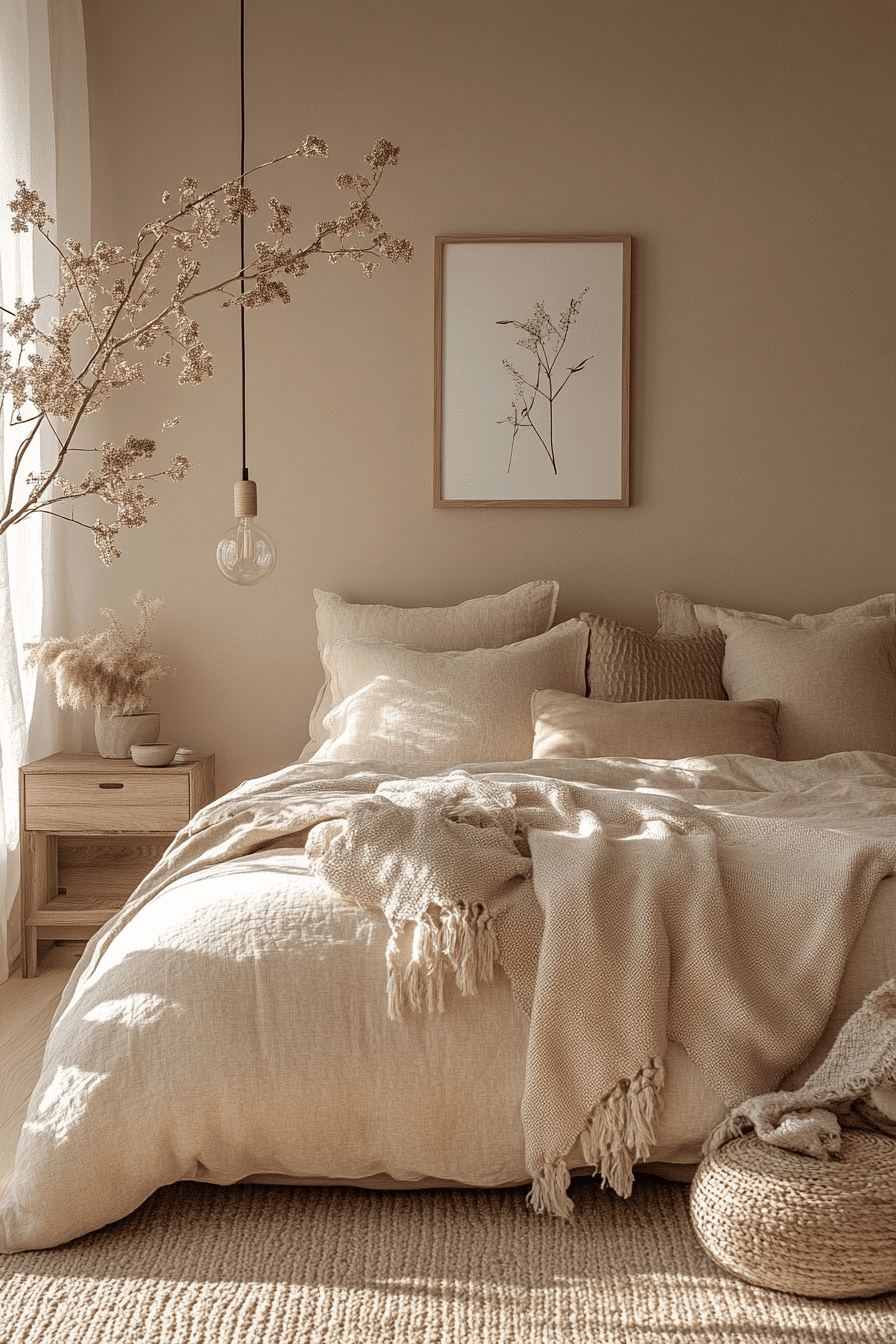 modern feminine bedroom