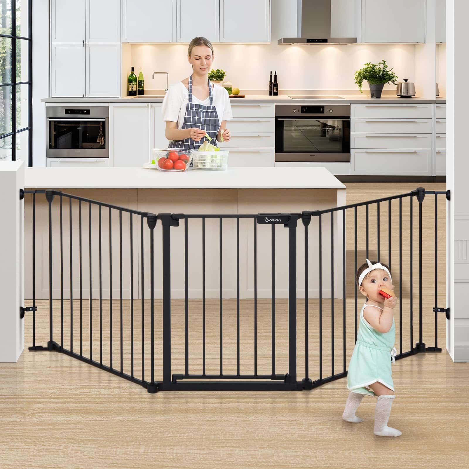 COMOMY 80" Extra Wide Baby Gate