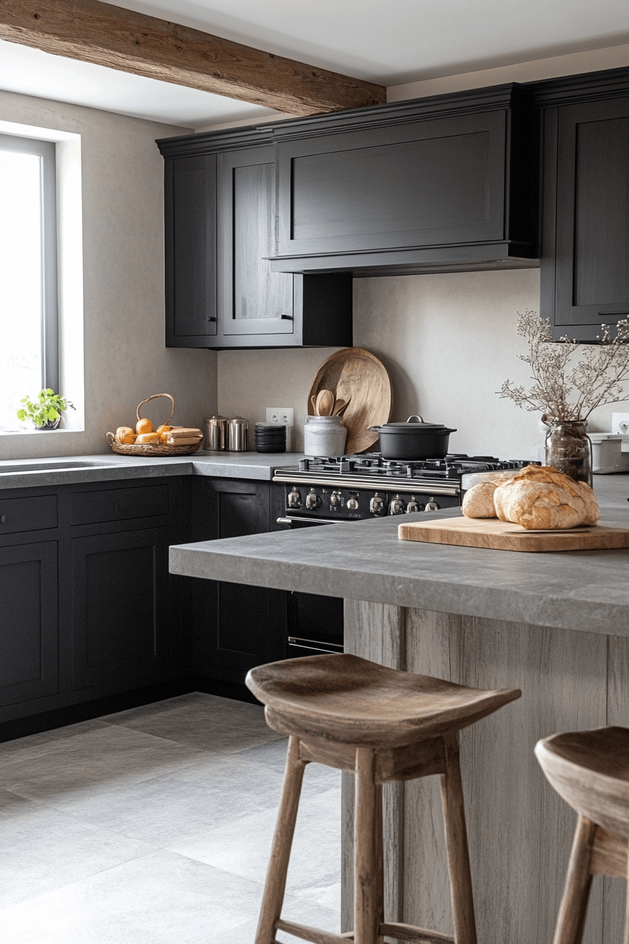 29 Dark Gray Kitchen Cabinets That Balance Bold Design With Classic ...