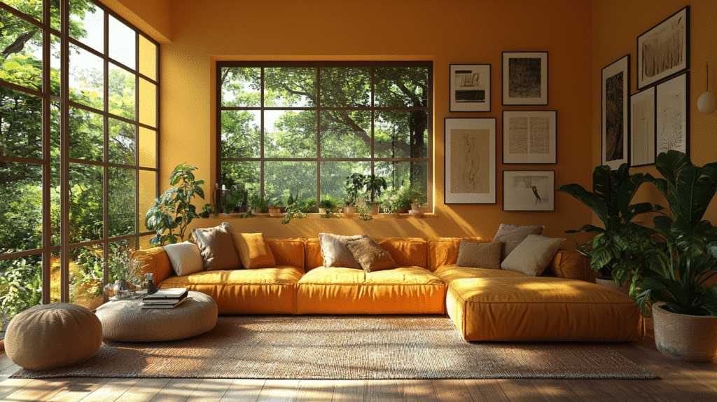 boho chic living room