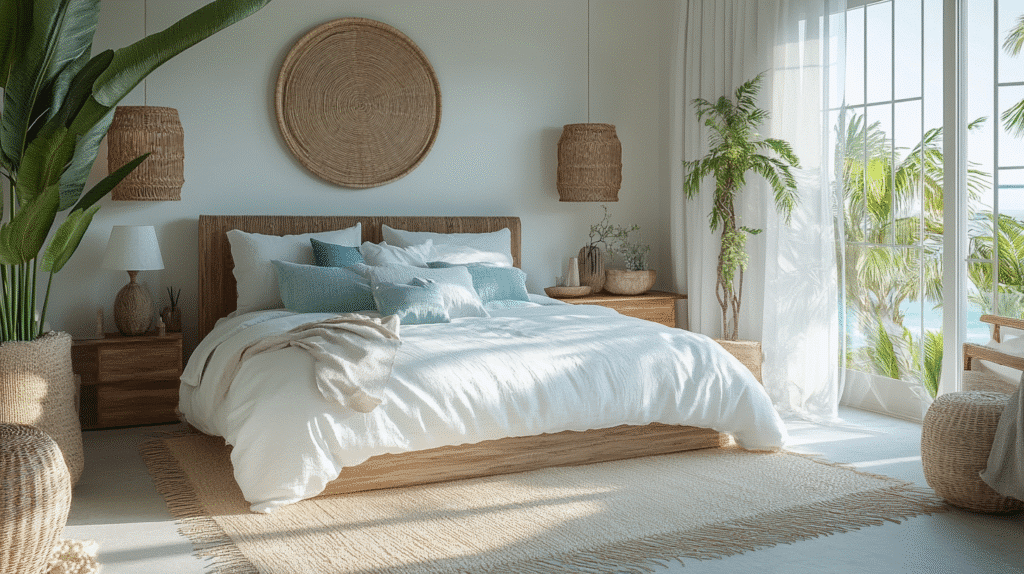 boho coastal bedroom