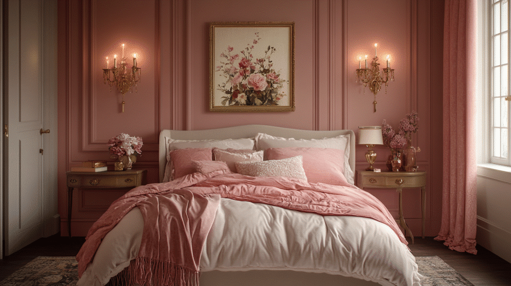 vintage feminine bedroom