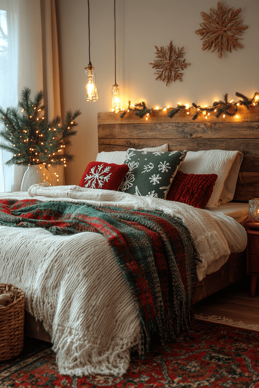 christmas bedroom decor