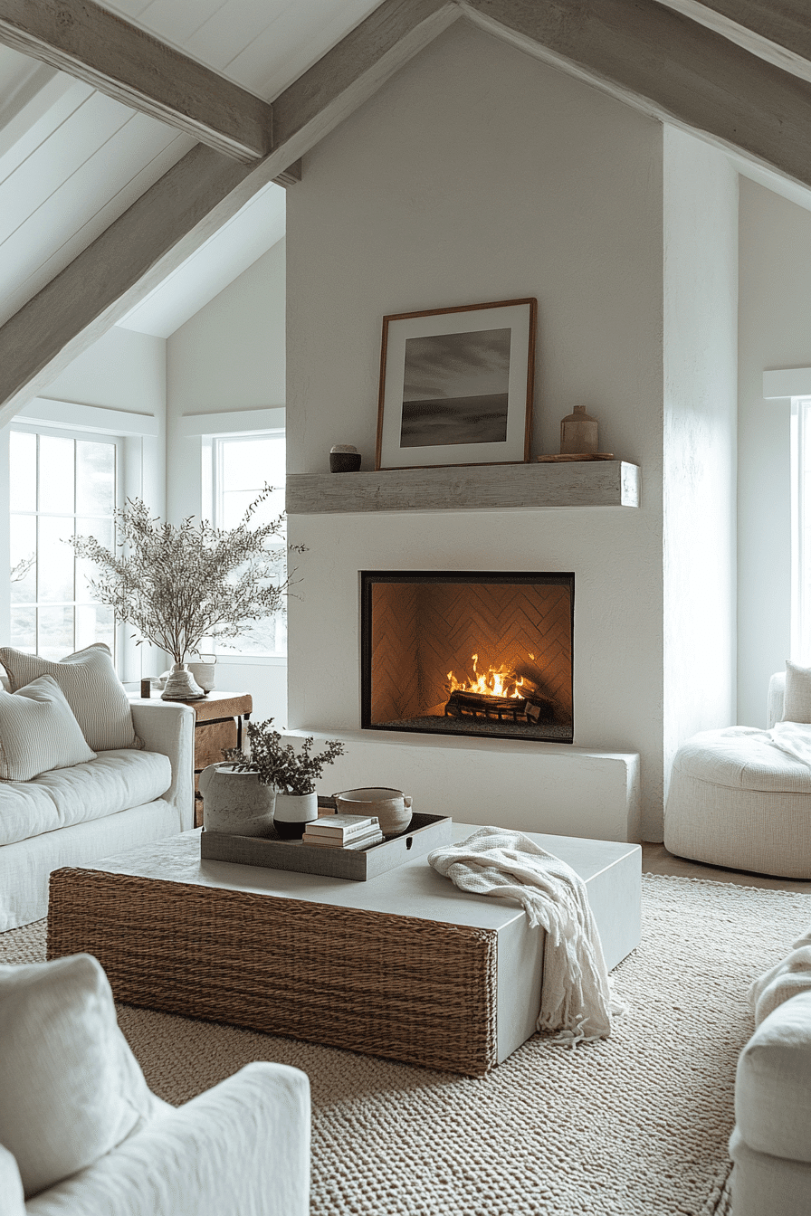 modern farmhouse fireplace