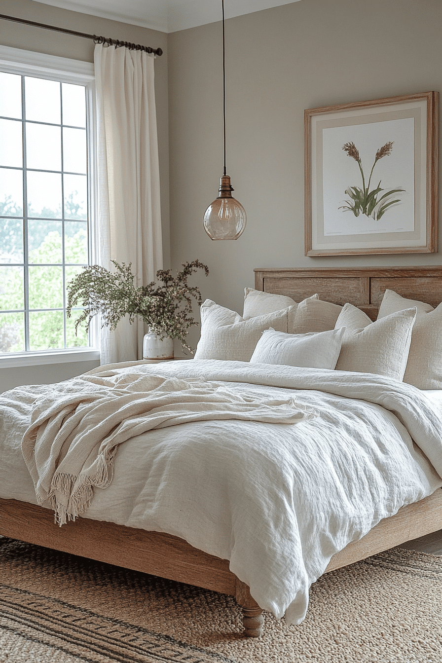 modern farmhouse bedroom
