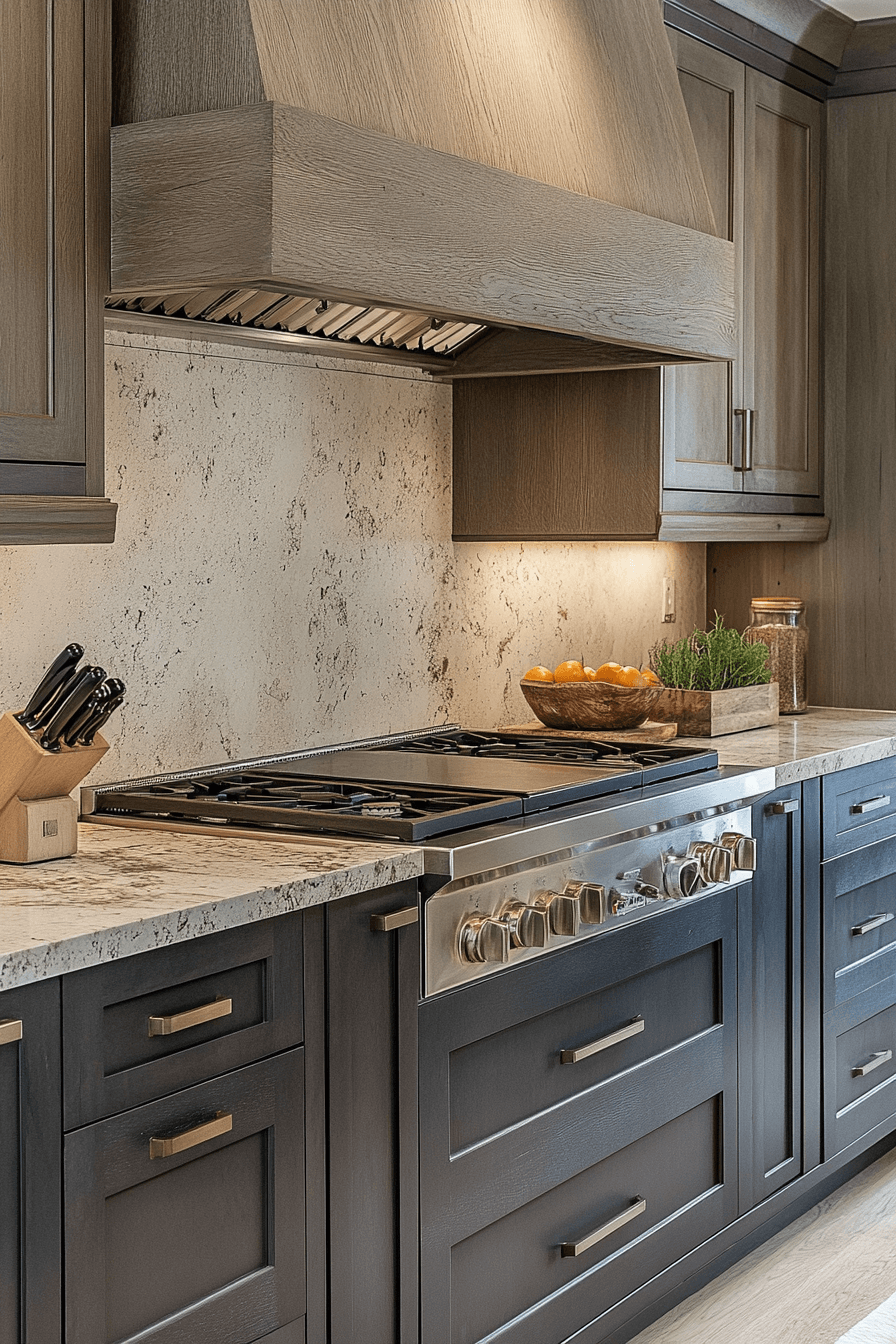 brown granite countertops