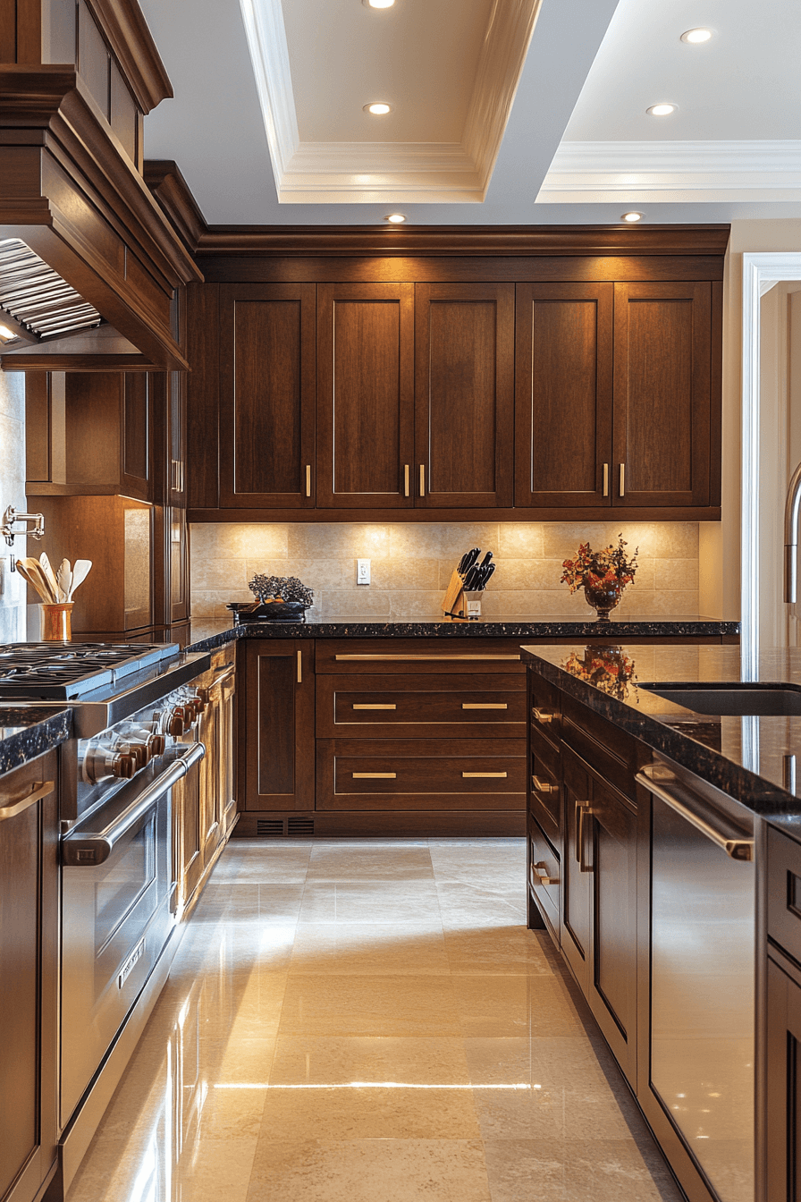 brown granite countertops