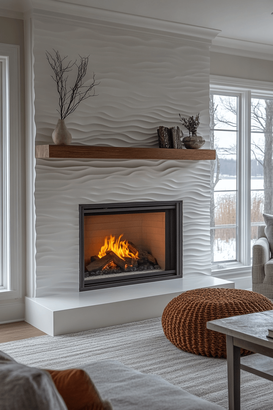 modern farmhouse fireplace