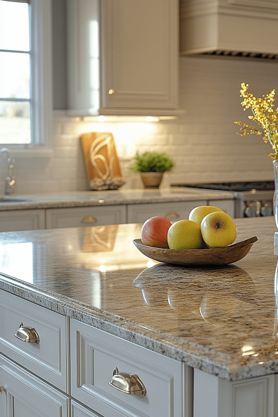 brown granite countertops