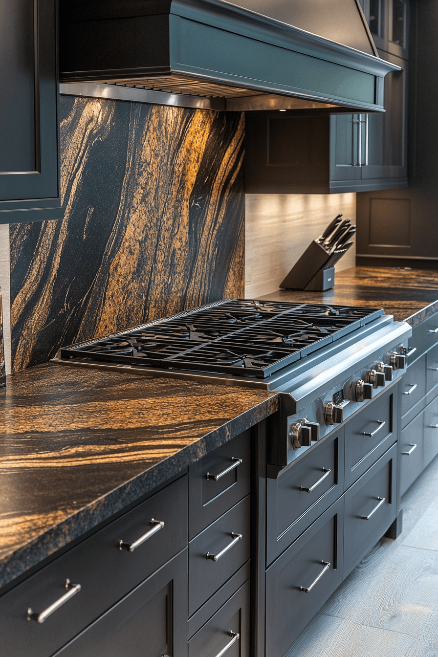 brown granite countertops
