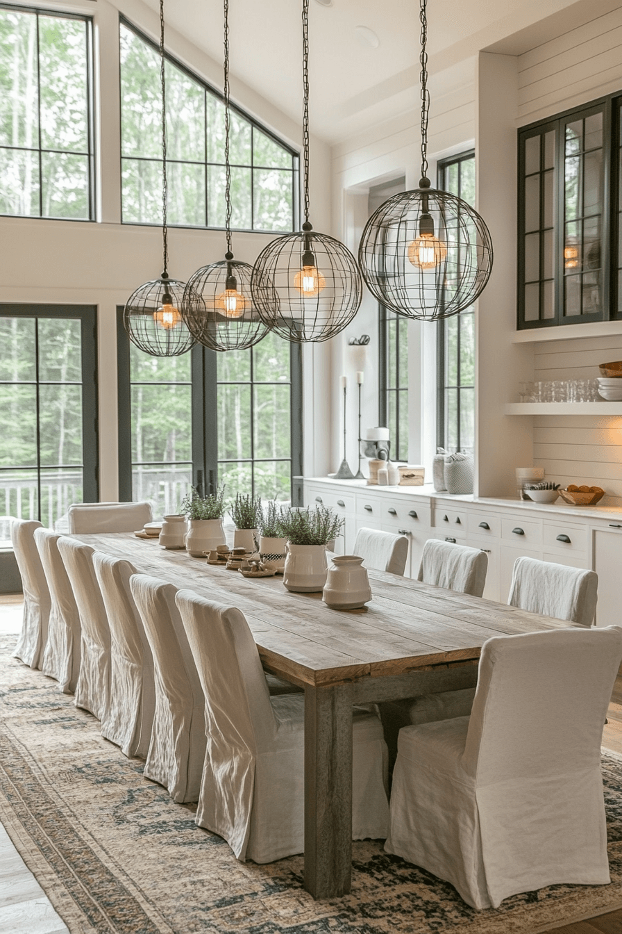 29 Modern Farmhouse Dining Room Inspirations To Create A Welcoming ...