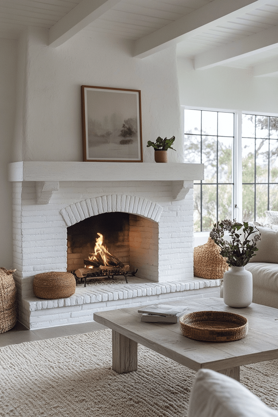 modern farmhouse fireplace