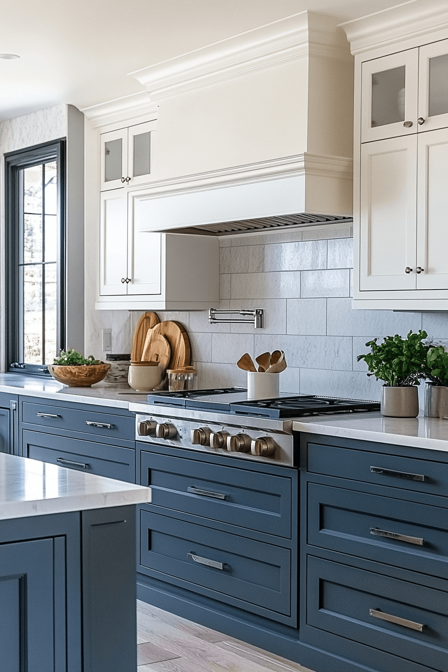 gray and white kitchen
