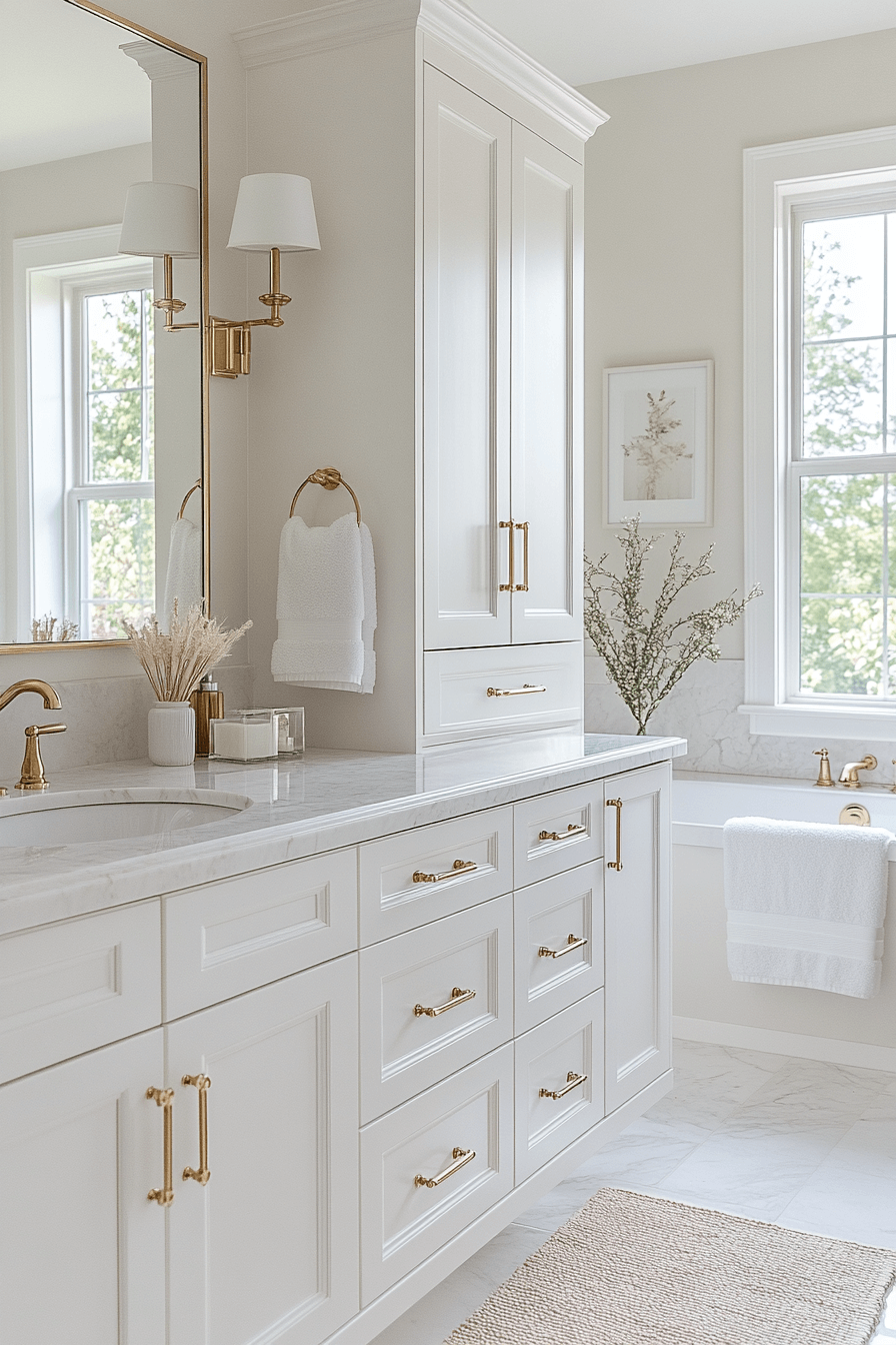 modern farmhouse master bath