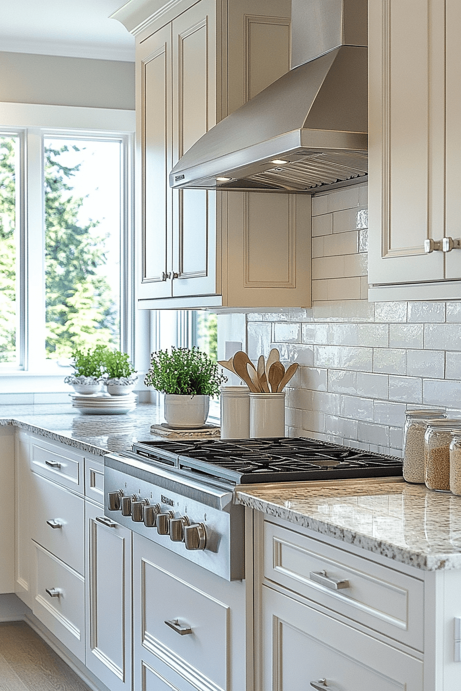 brown granite countertops