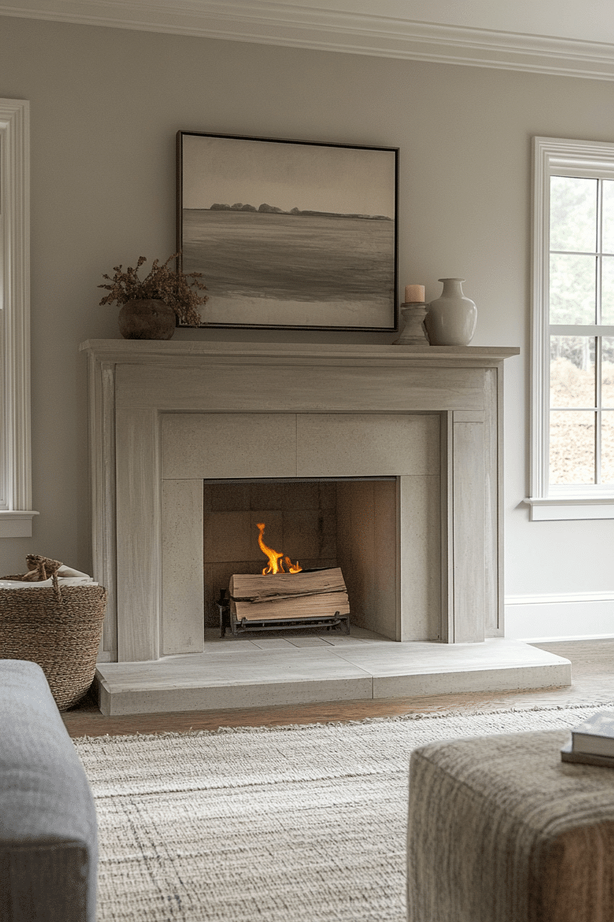 modern farmhouse fireplace