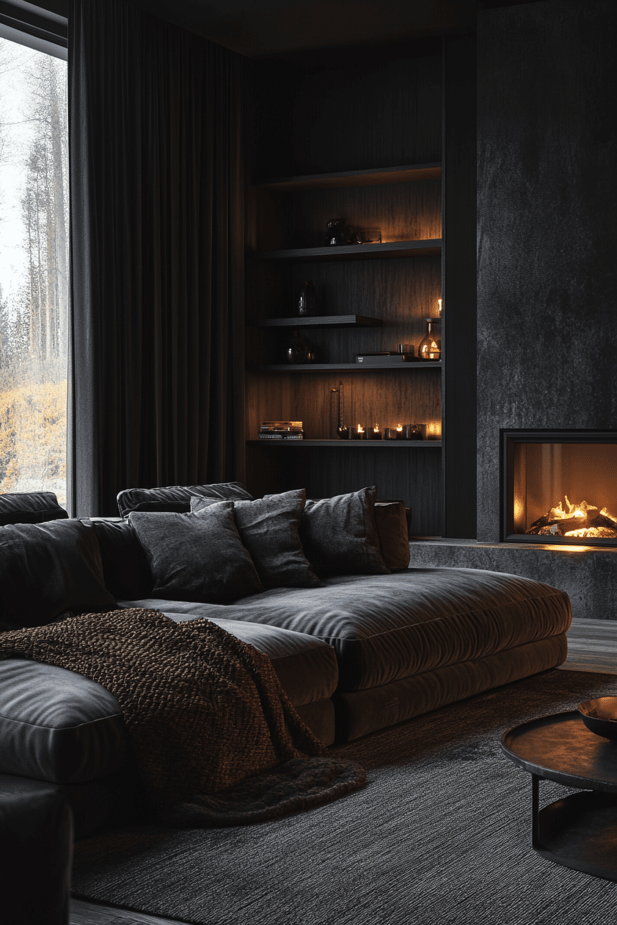 29 Dark Cozy Living Room Ideas To Create A Peaceful And Stylish Escape ...