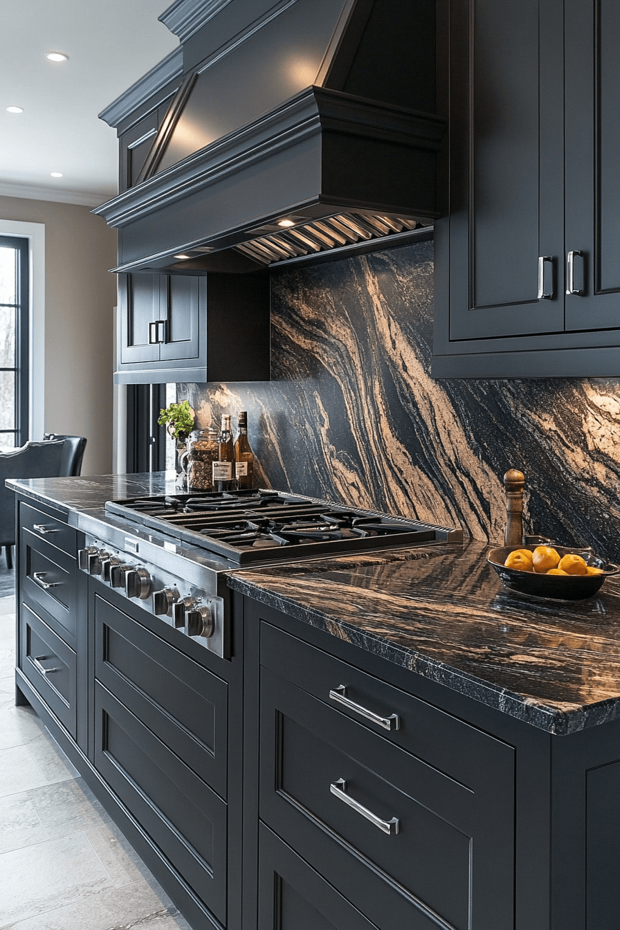 brown granite countertops