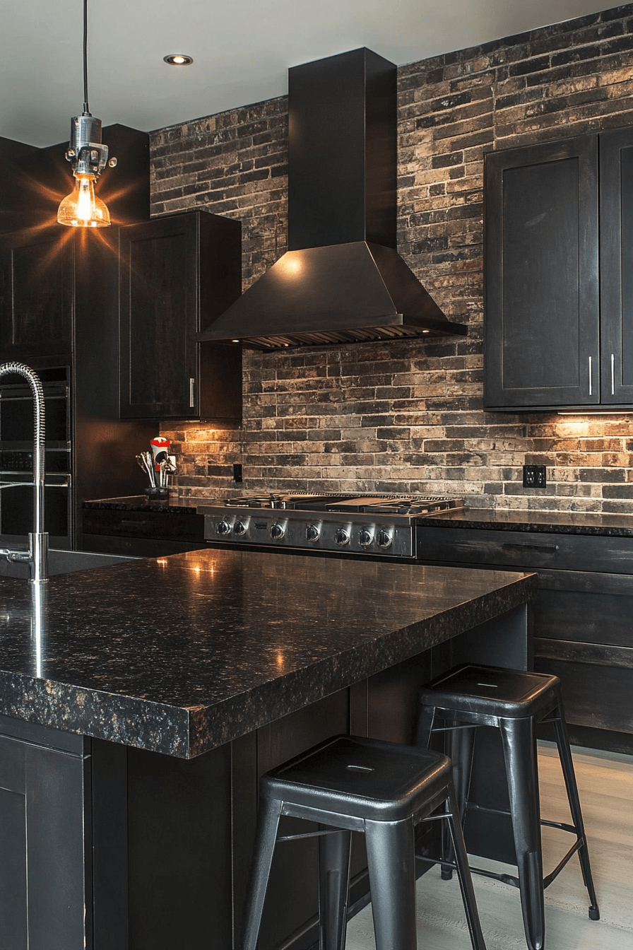 brown granite countertops