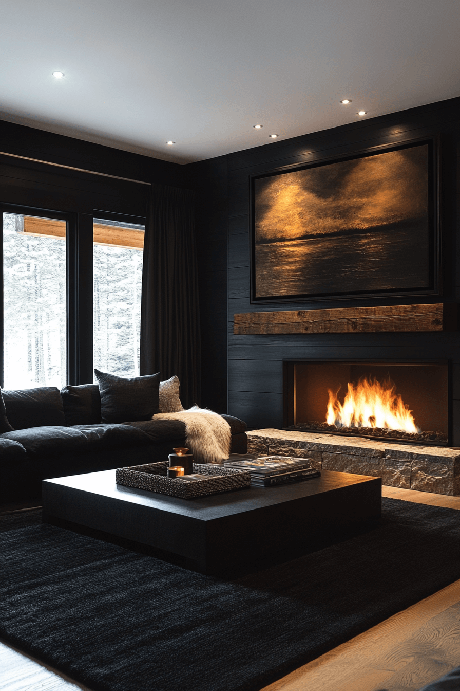 29 Dark Cozy Living Room Ideas To Create A Peaceful And Stylish Escape ...