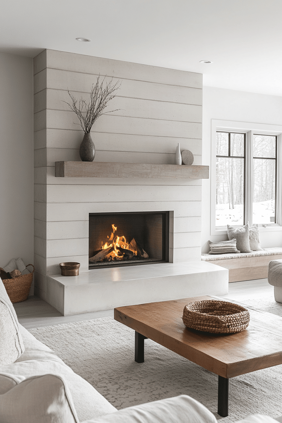modern farmhouse fireplace