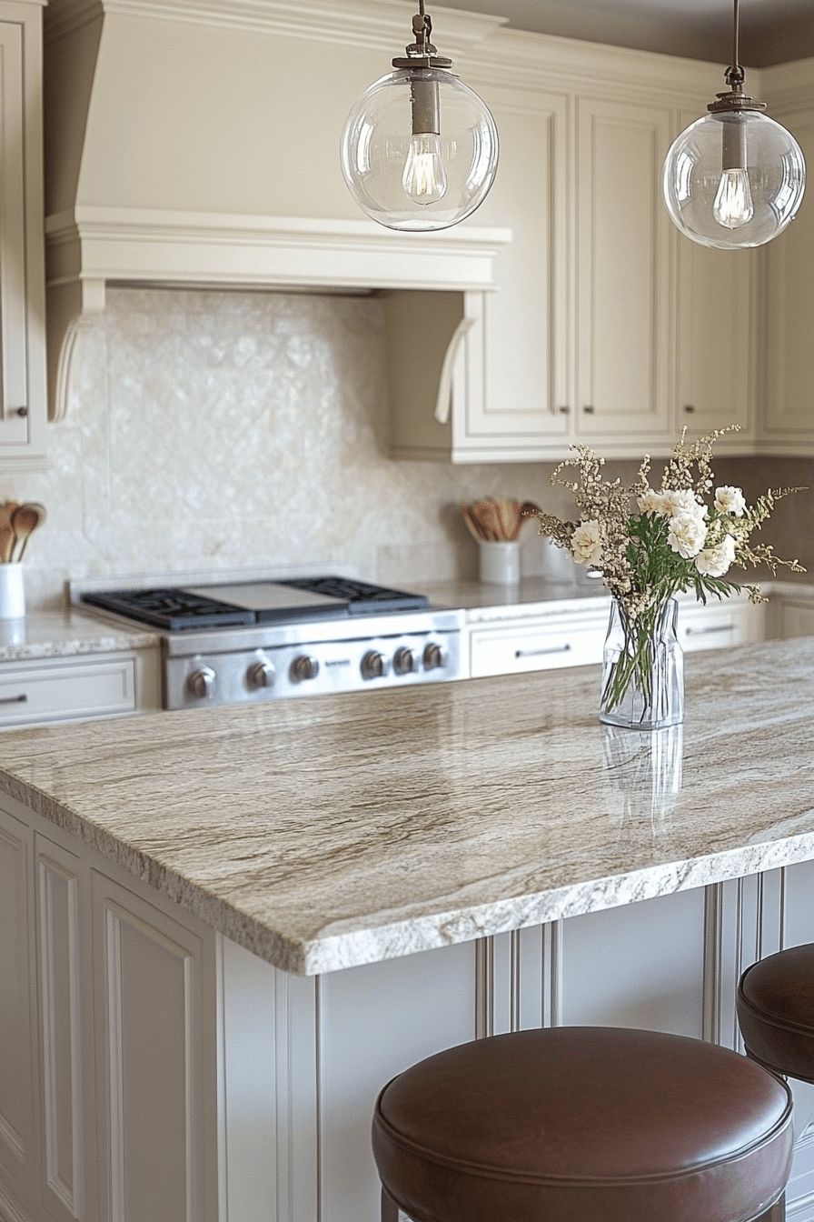 brown granite countertops