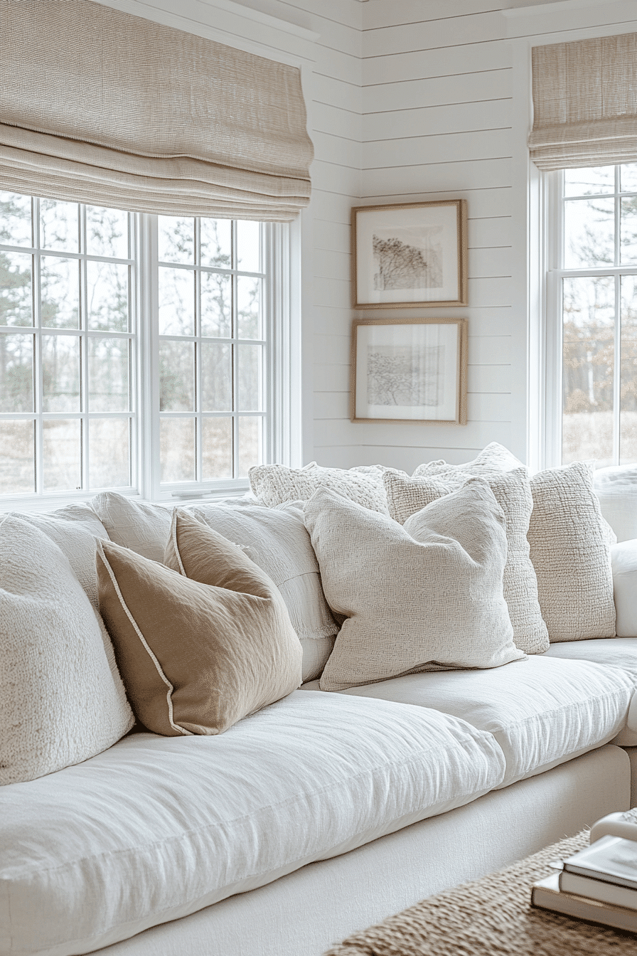 cozy modern farmhouse living room