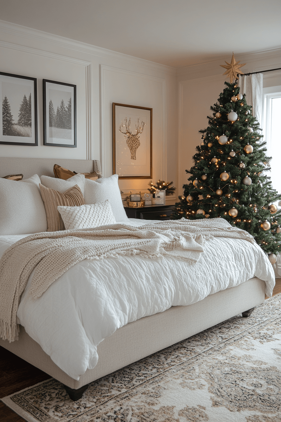 29 Christmas Bedroom Decor Ideas To Brighten Your Personal Holiday ...