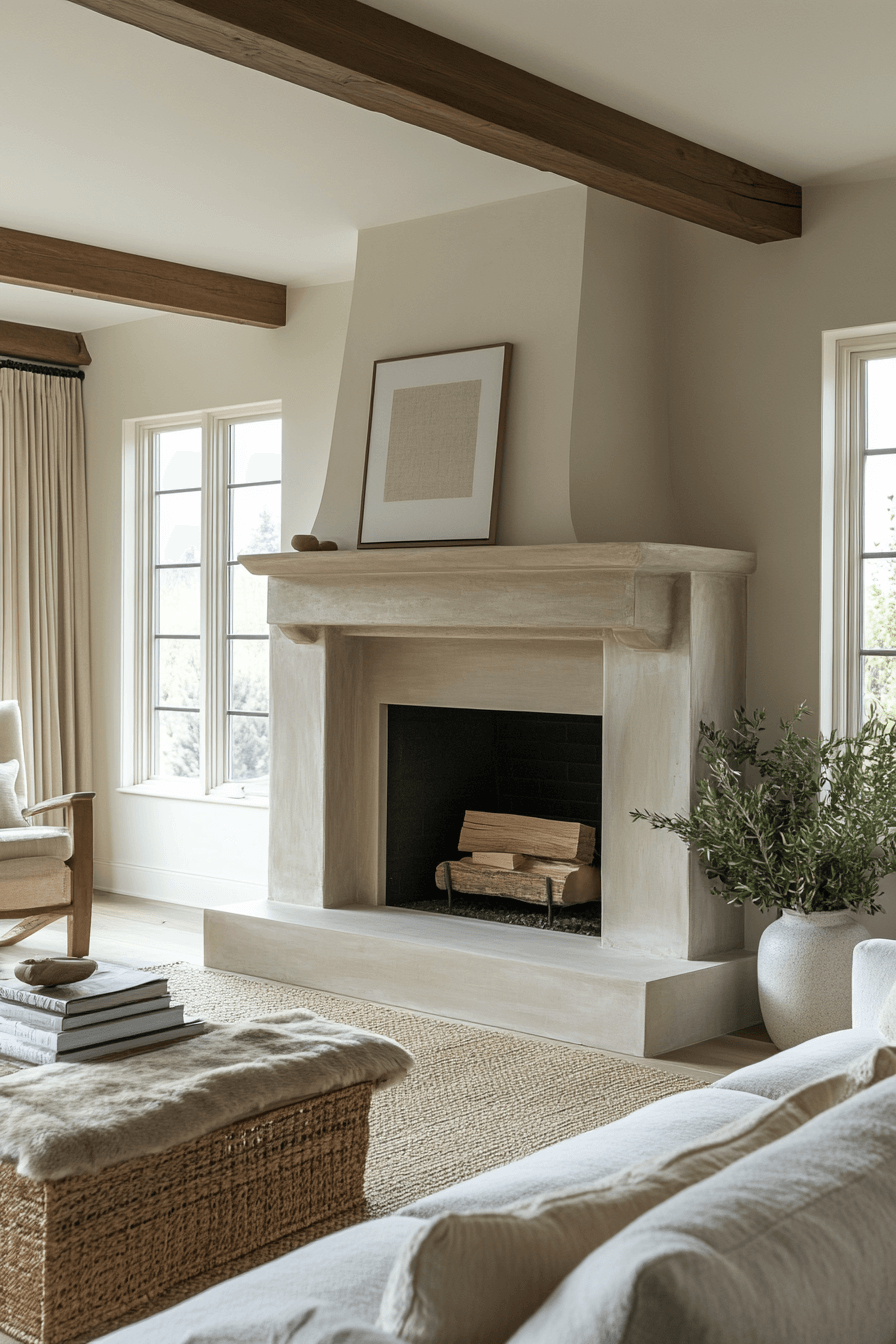 modern farmhouse fireplace
