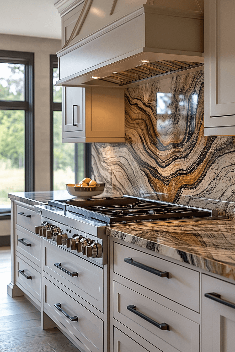 brown granite countertops