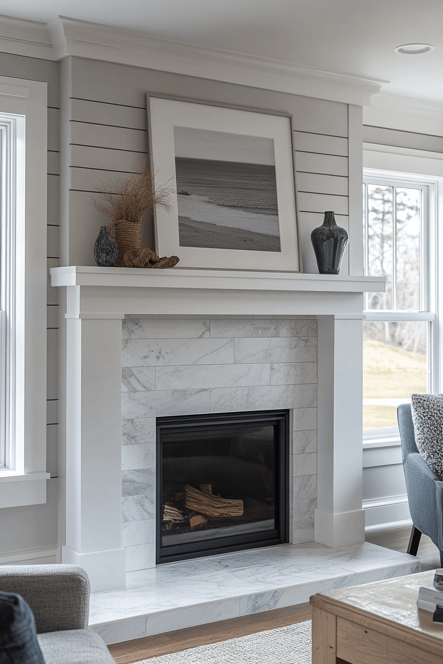 modern farmhouse fireplace