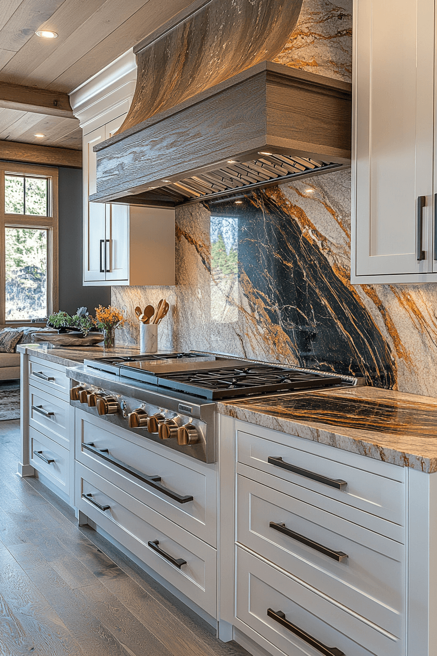 brown granite countertops