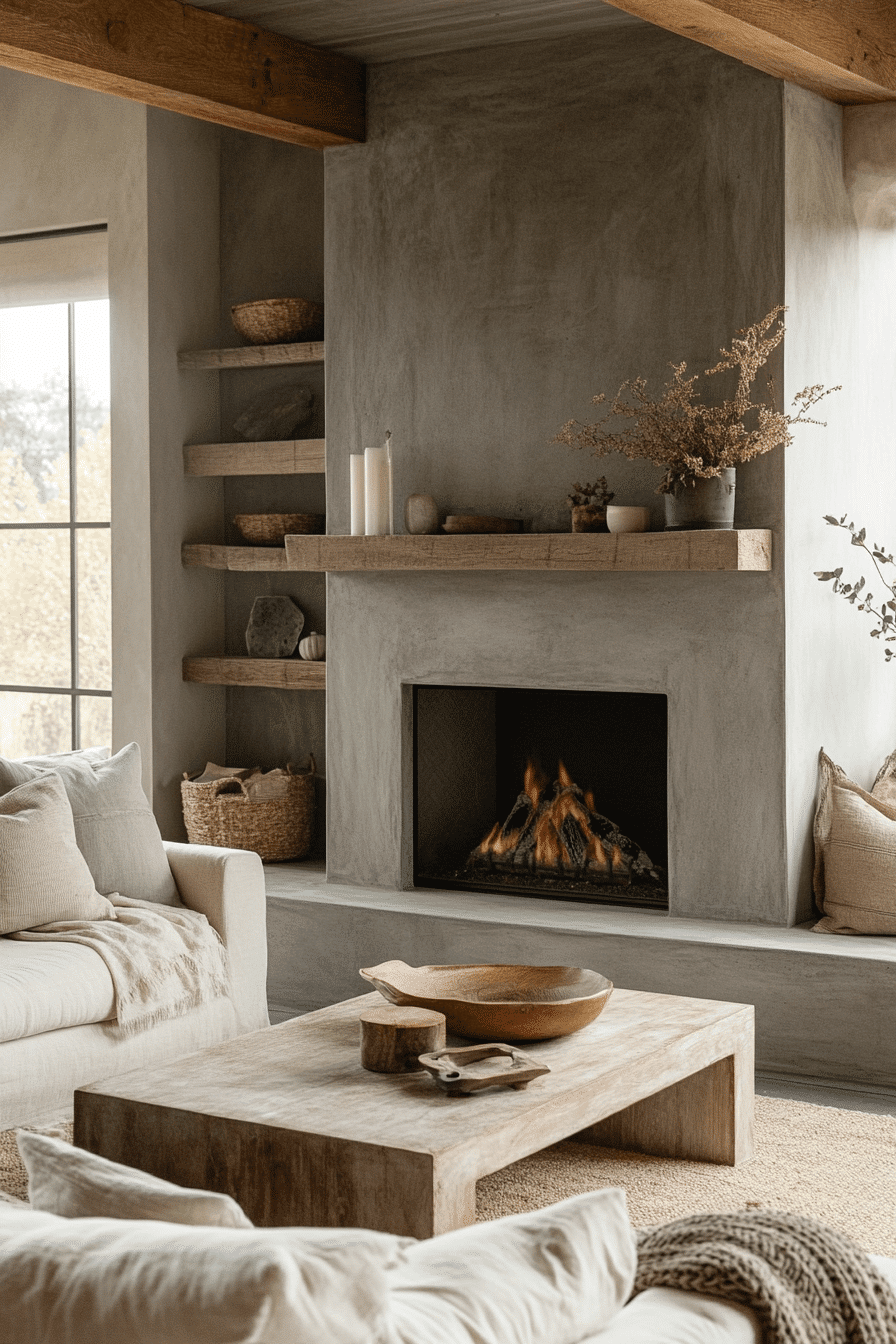 modern farmhouse fireplace