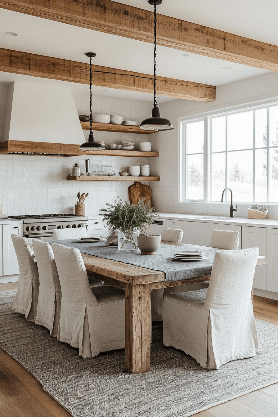 29 Modern Farmhouse Dining Room Inspirations To Create A Welcoming ...