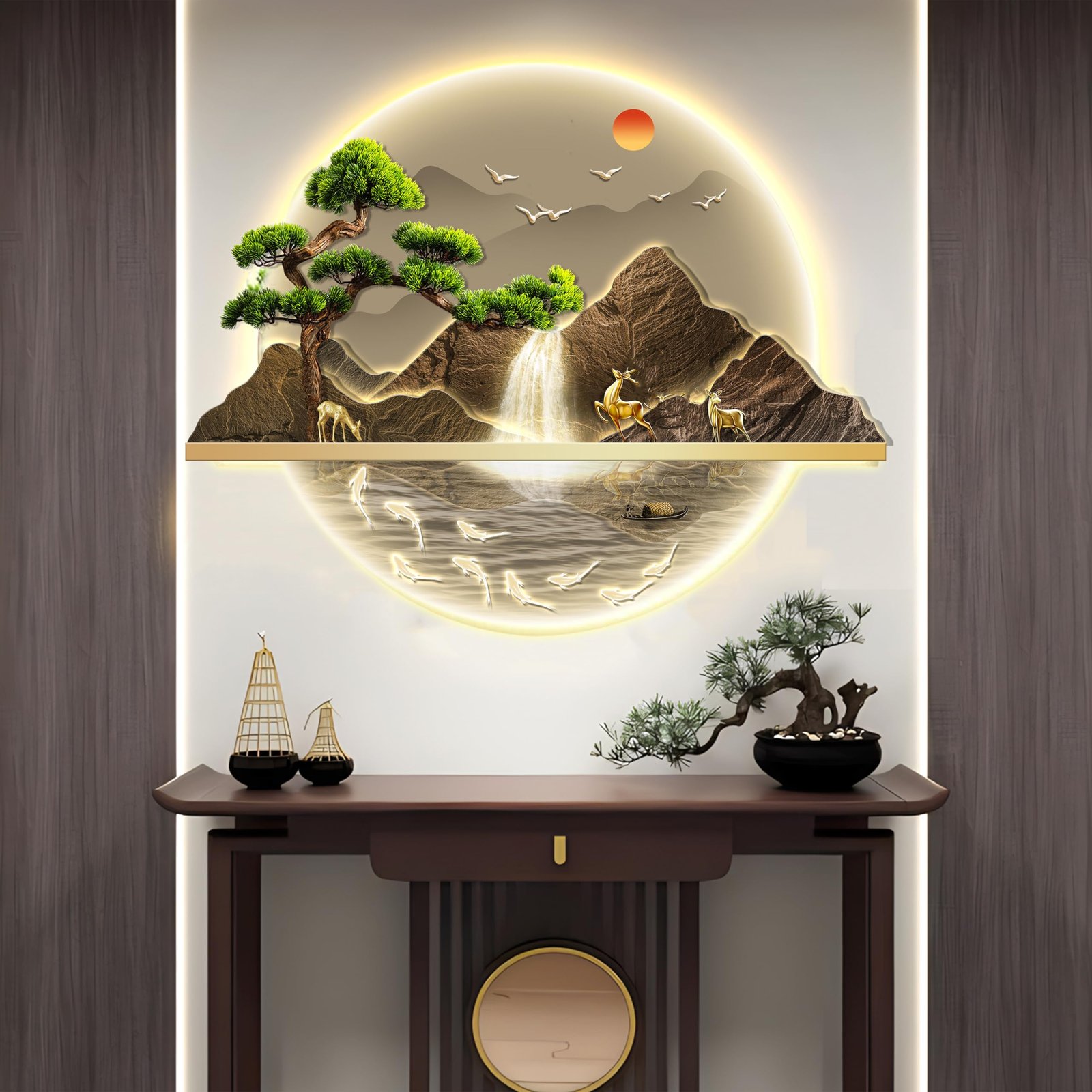19 LED Wall Art Ideas That Light Up a Room Without Being Tacky 12 LED Wall Art