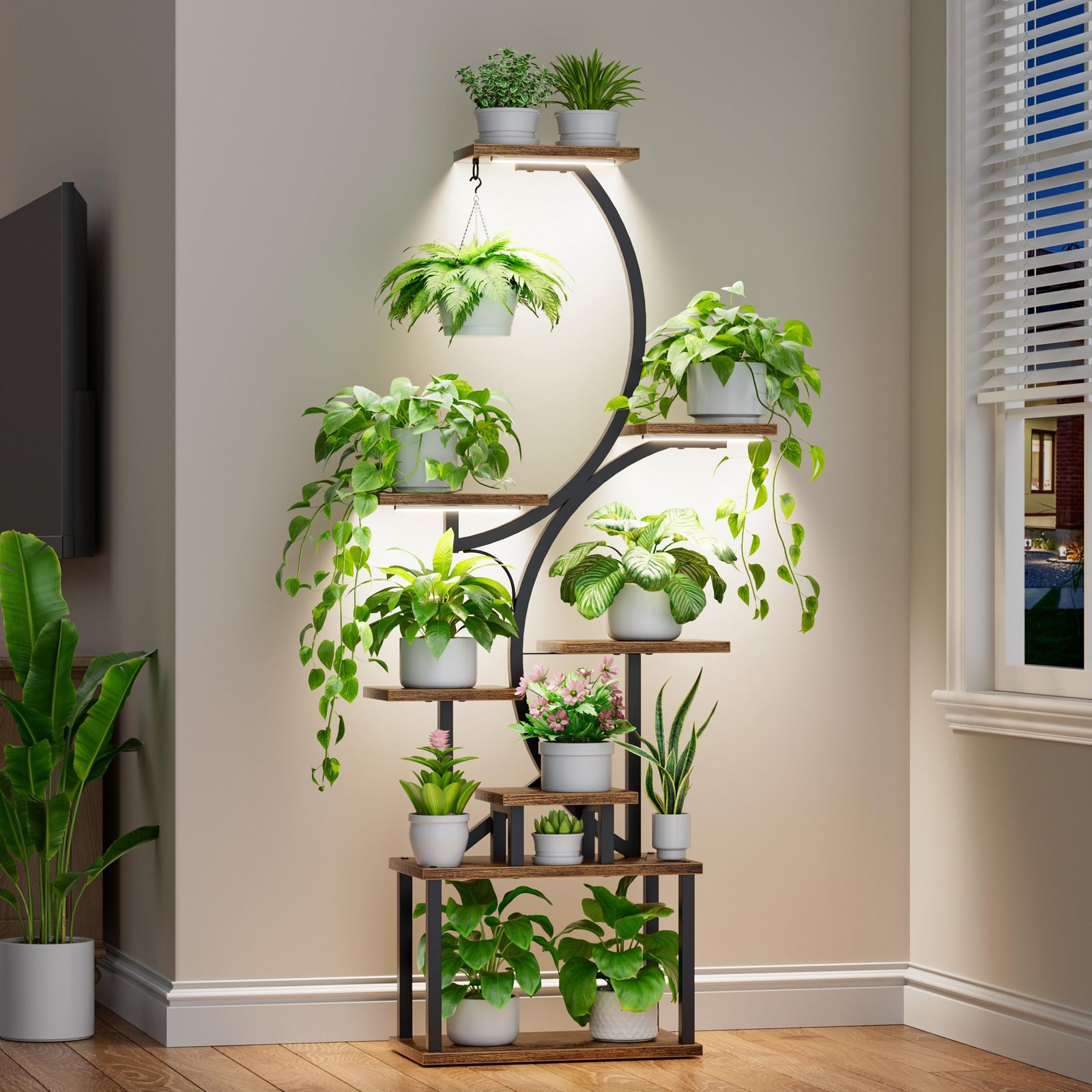 21 Plant Stand Ideas That Keep Your Greens Alive 13 Plant Stand